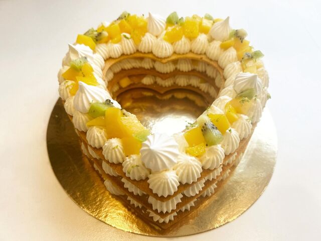 Number Cake Coeur Vanille Mangue Passion