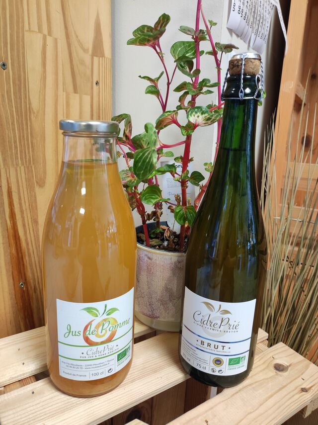 Cidres et jus de pomme de Pleudihen sur rance