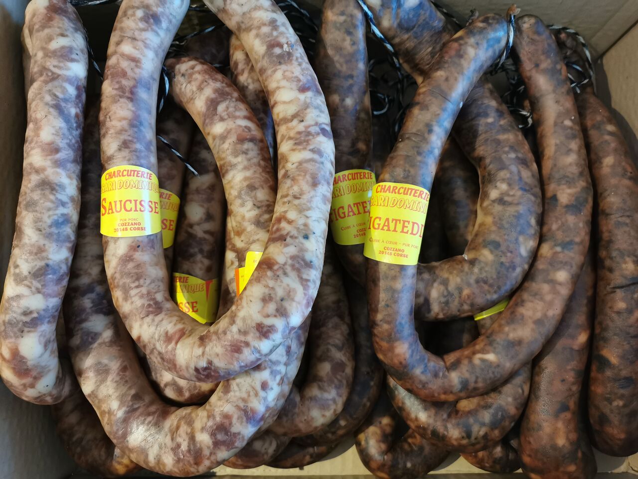 Arrivage charcuterie Corse fraiche