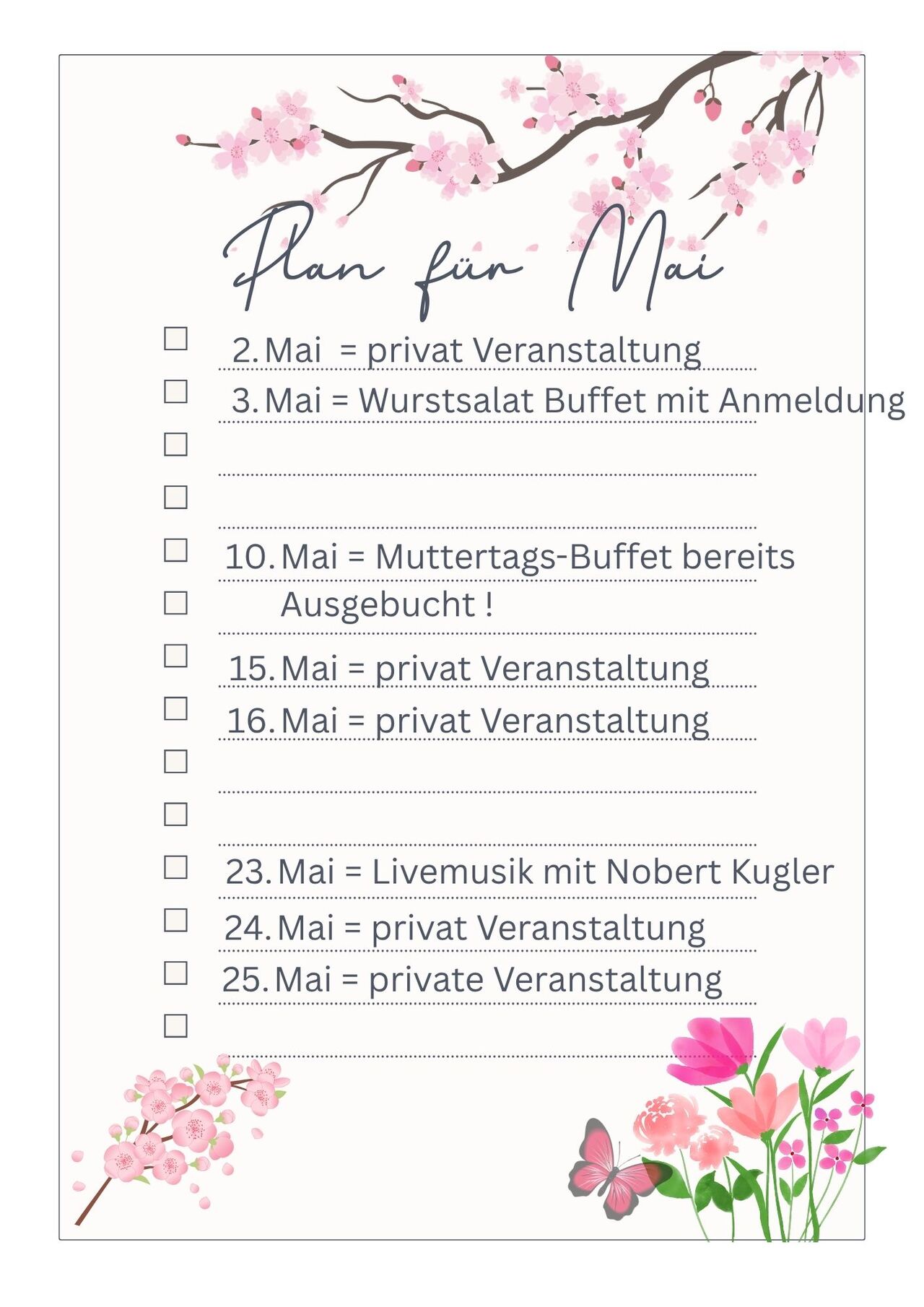 TERMINPLAN