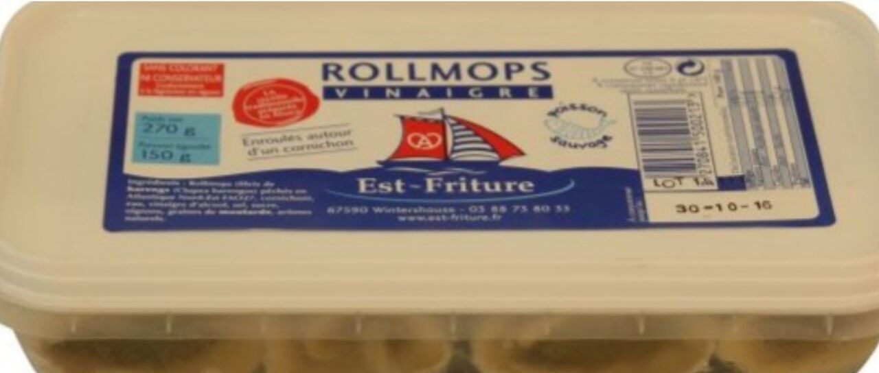 Barquette Rollmops au vinaigre - 150gr - 3,42€