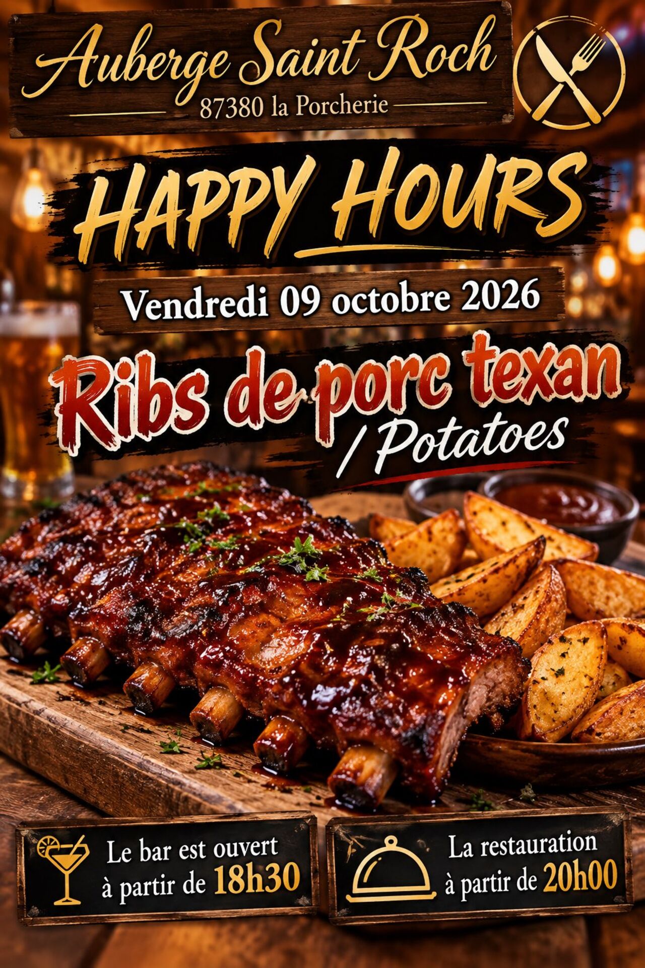 Ribs de porc à la texan