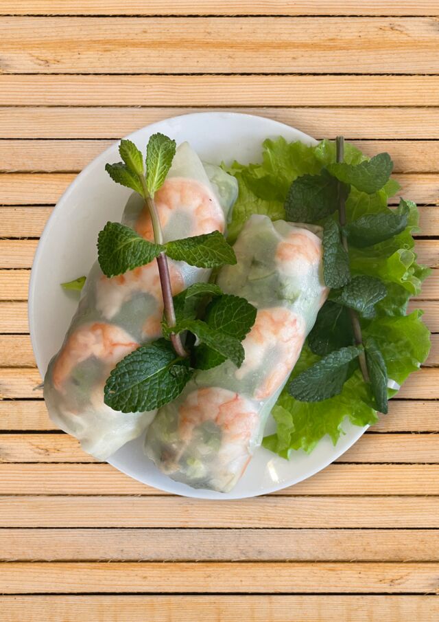 Rouleaux de printemps( crevette ou Poulet ou vegetarian)