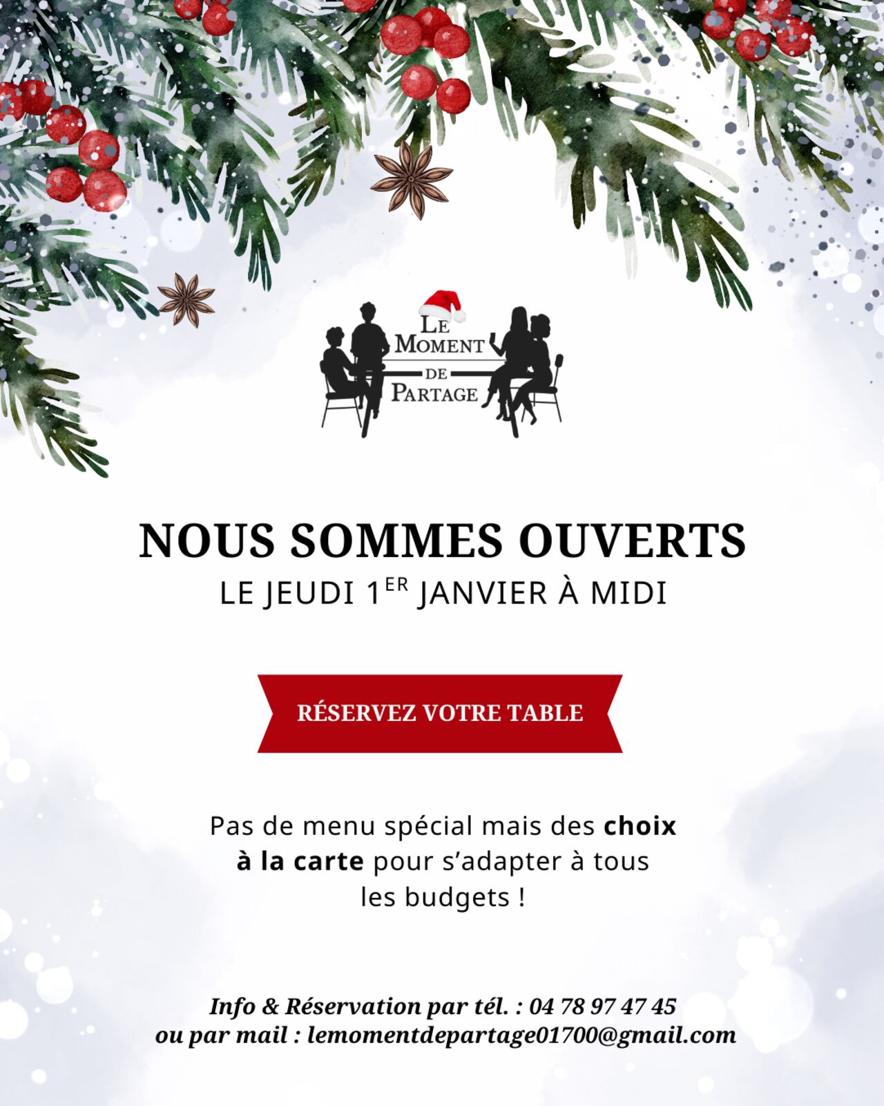 Et si on commençait l'année 2026 autour d'une belle table ?