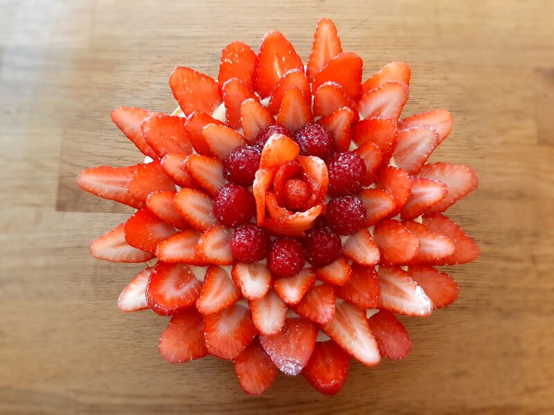 Tarte fraises framboises
