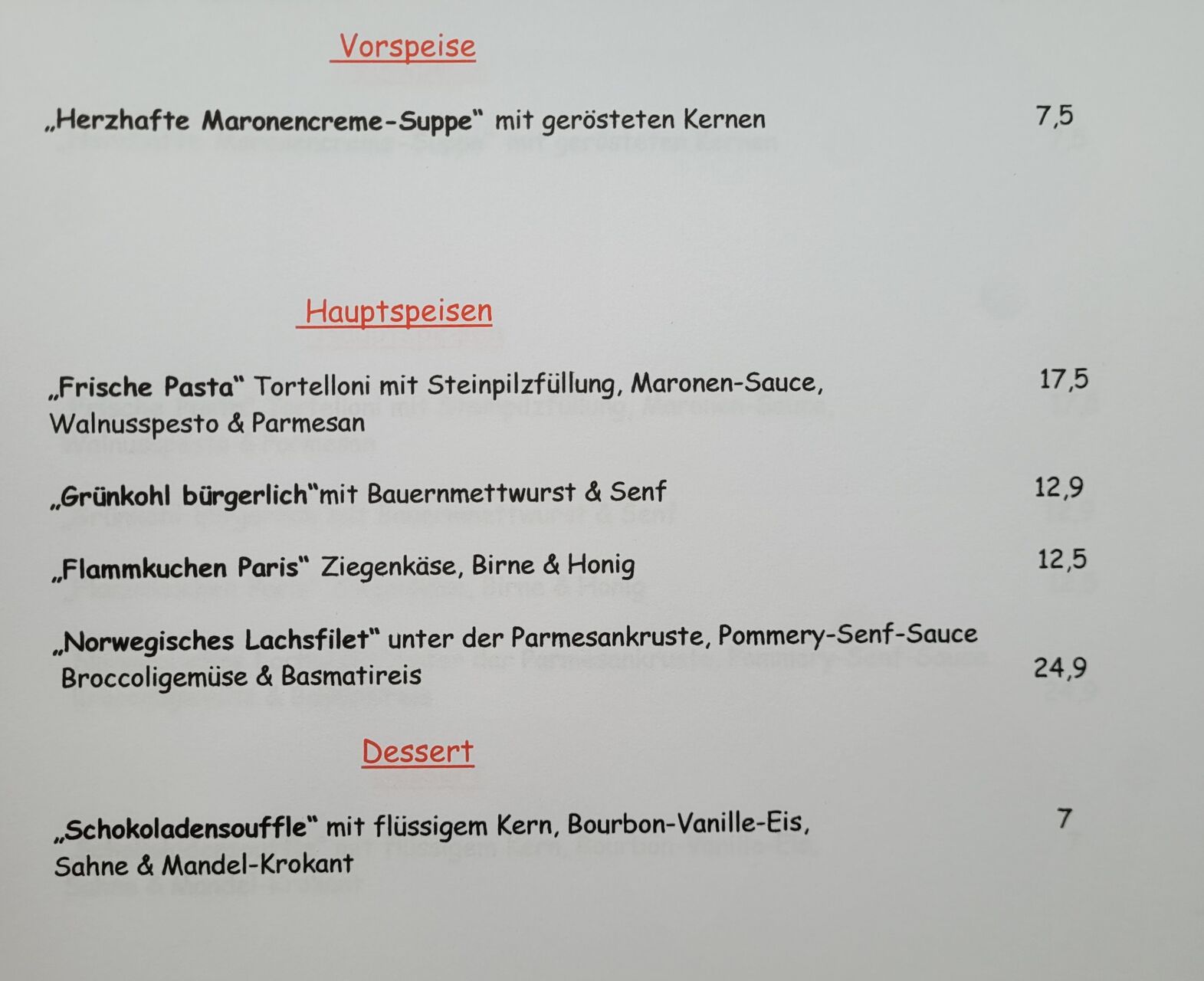 2-Wochenkarte ab 22.10.2025