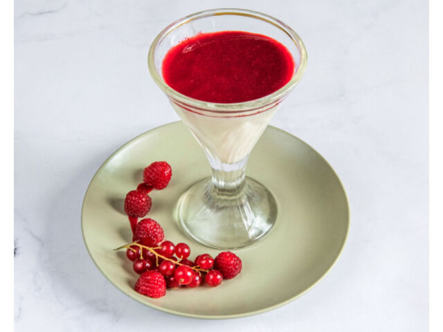 Panna cotta fruits rouges