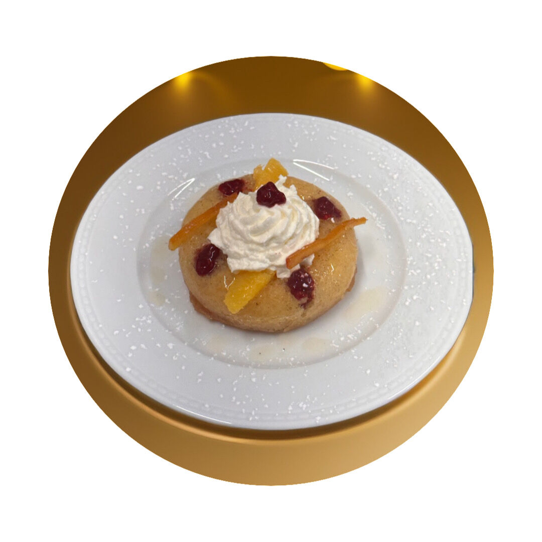 Savarin insert confit d'hibiscus