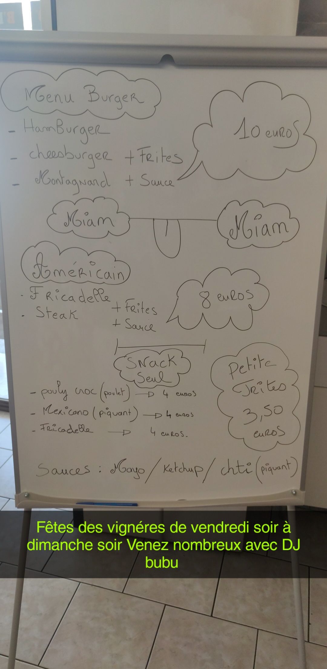 Bonjour à tous
Fêtes des vignéres
De vendredi soir le 22/07 au 24/07 