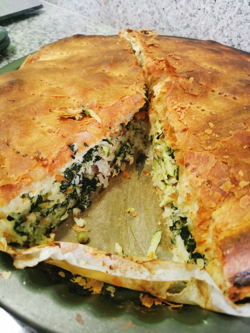 Tourte verte 2e50c la part