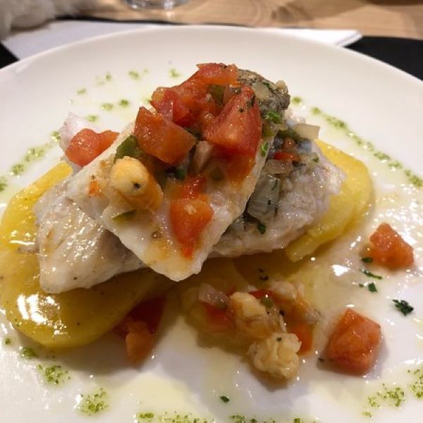 Bacalao con vinagreta especial