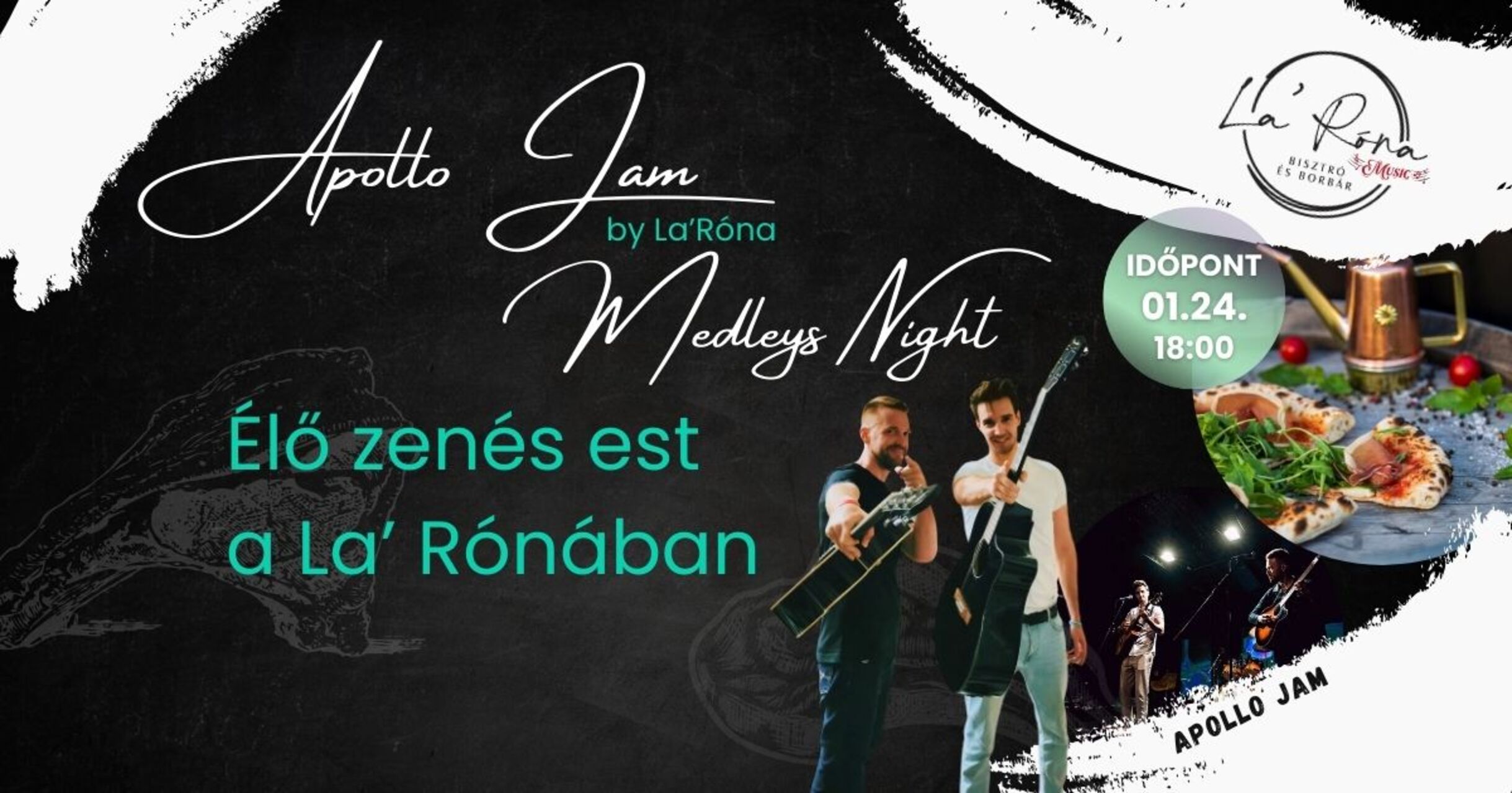APOLLO JAM Medleys Night - Élő zenés est a La'Rónában