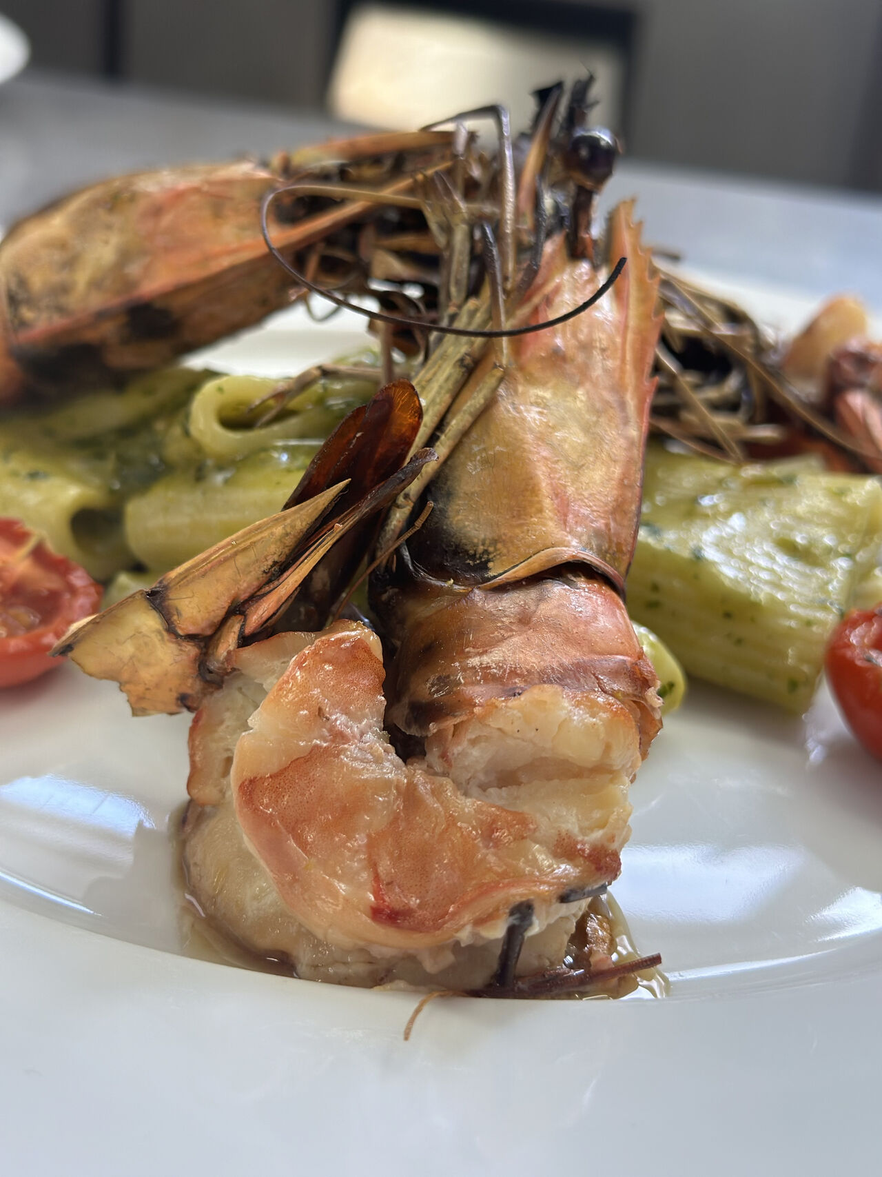 Pasta mit Black Tiger