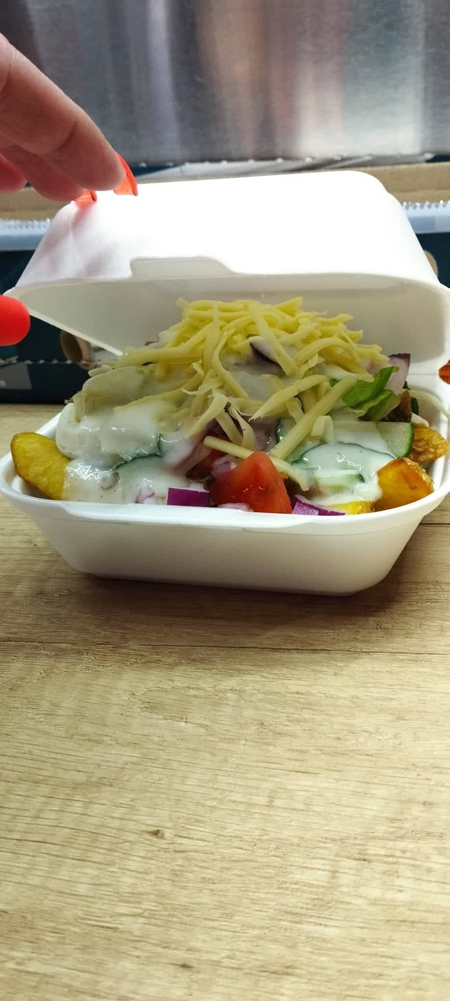 Kicsi gyros tál sajtos