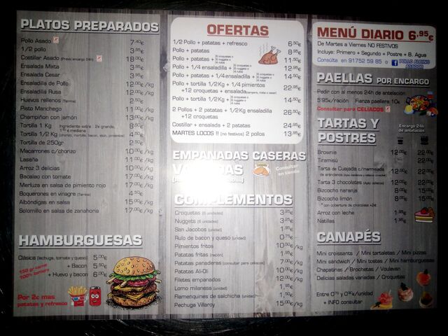 Nuestros precios a día 8 de Octubre 