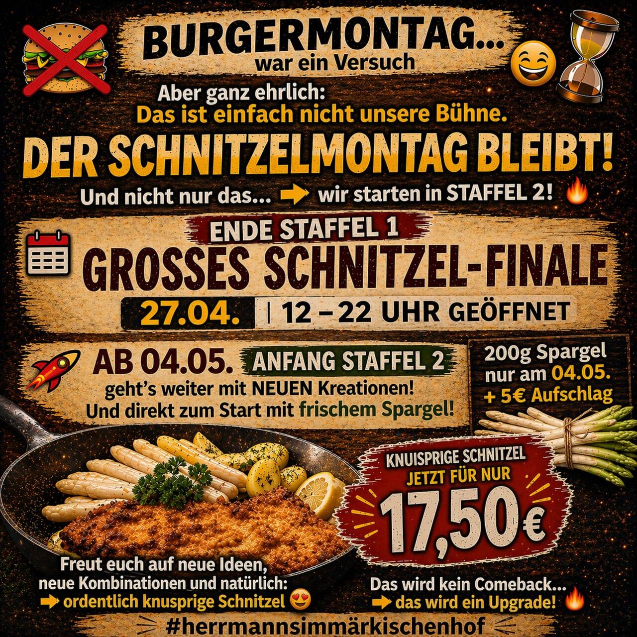 Der Schnitzelmontag ist zurück!
