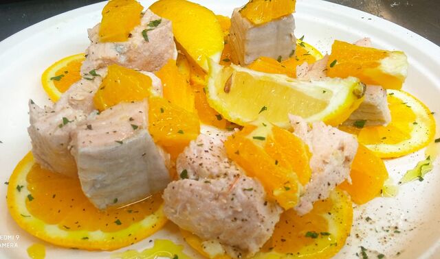 Salmone all'arancia