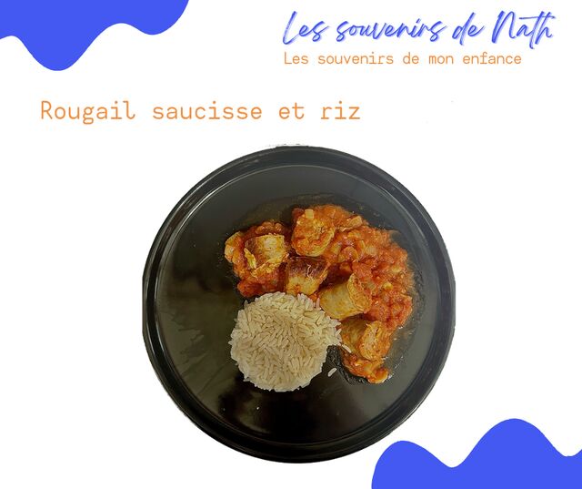 Rougail saucisse et riz 
