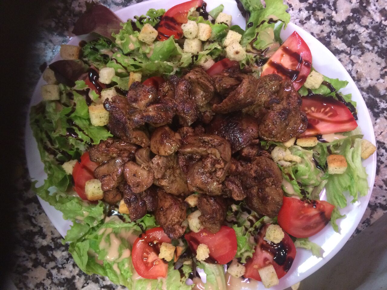 salade foie de volaille 