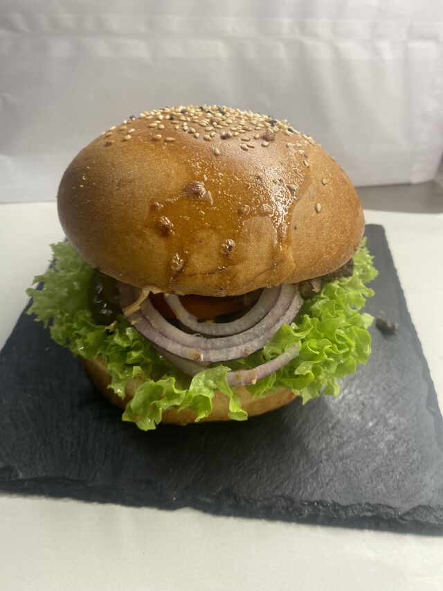 Burger łysa opona