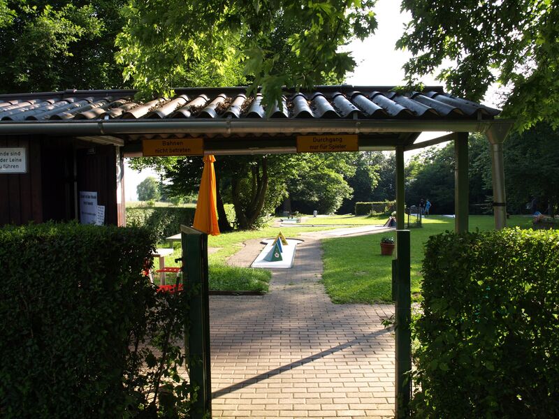 Minigolfanlage Eingang