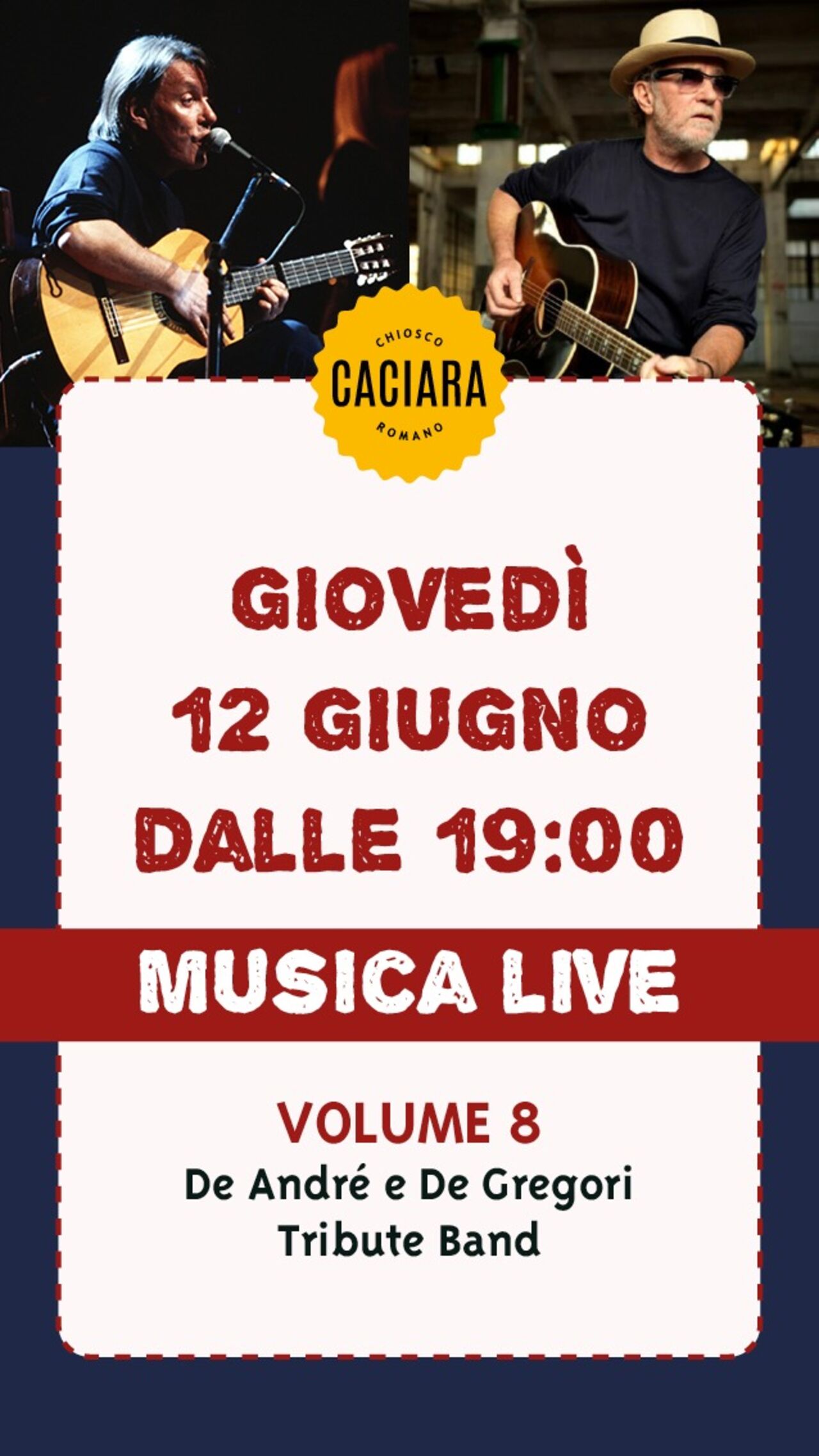 12 giugno - De André e De Gregori Tribute Band