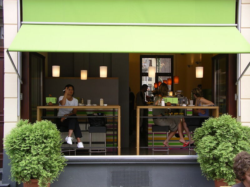 cafecafe in der warmen Jahreszeit