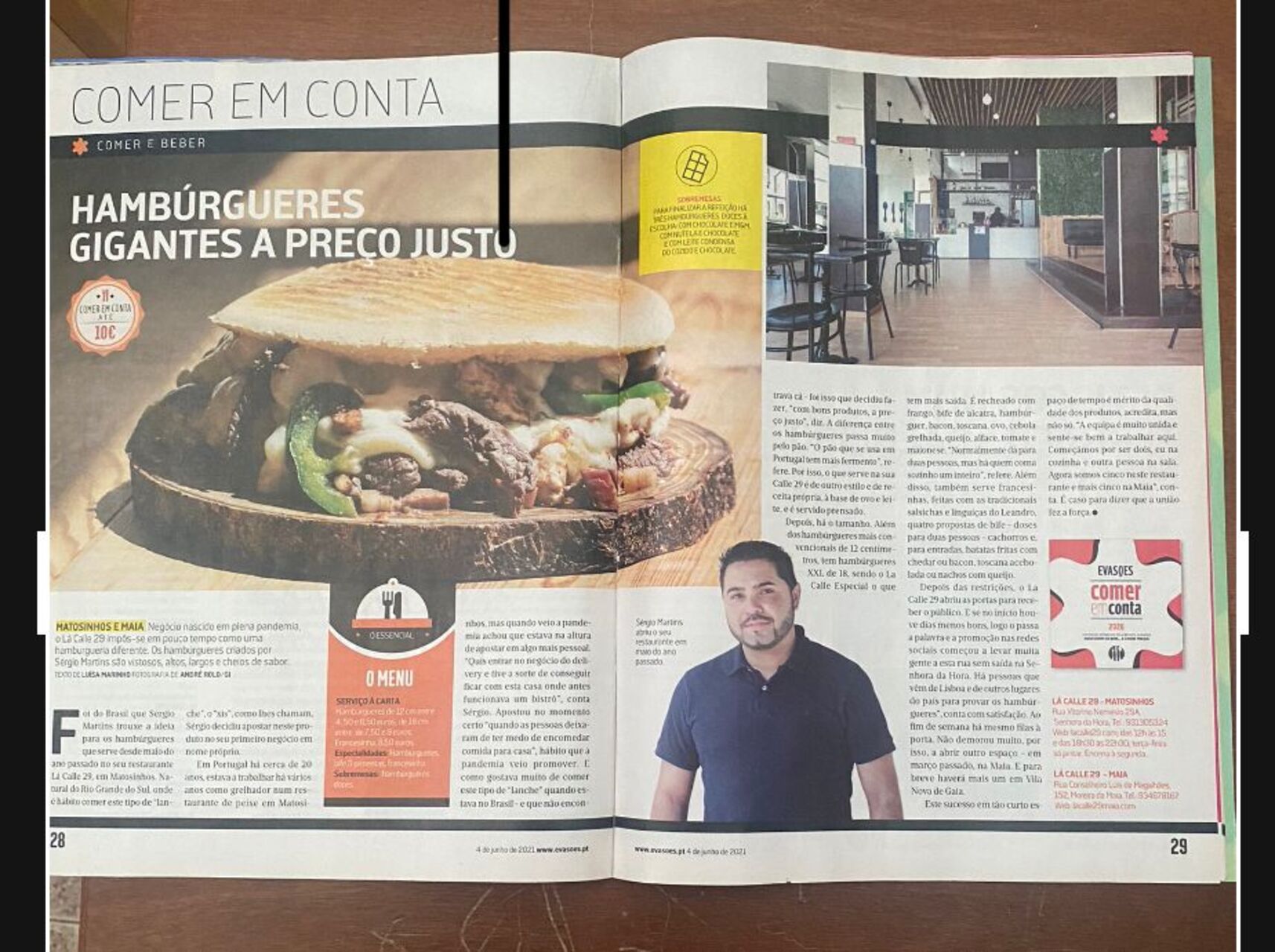 Hambúrgueres gigantes, a preço justo!