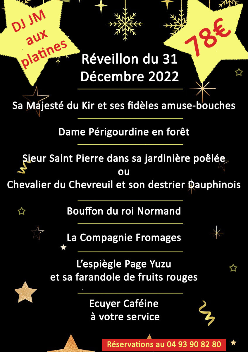 Réveillon de la Saint Sylvestre !!!