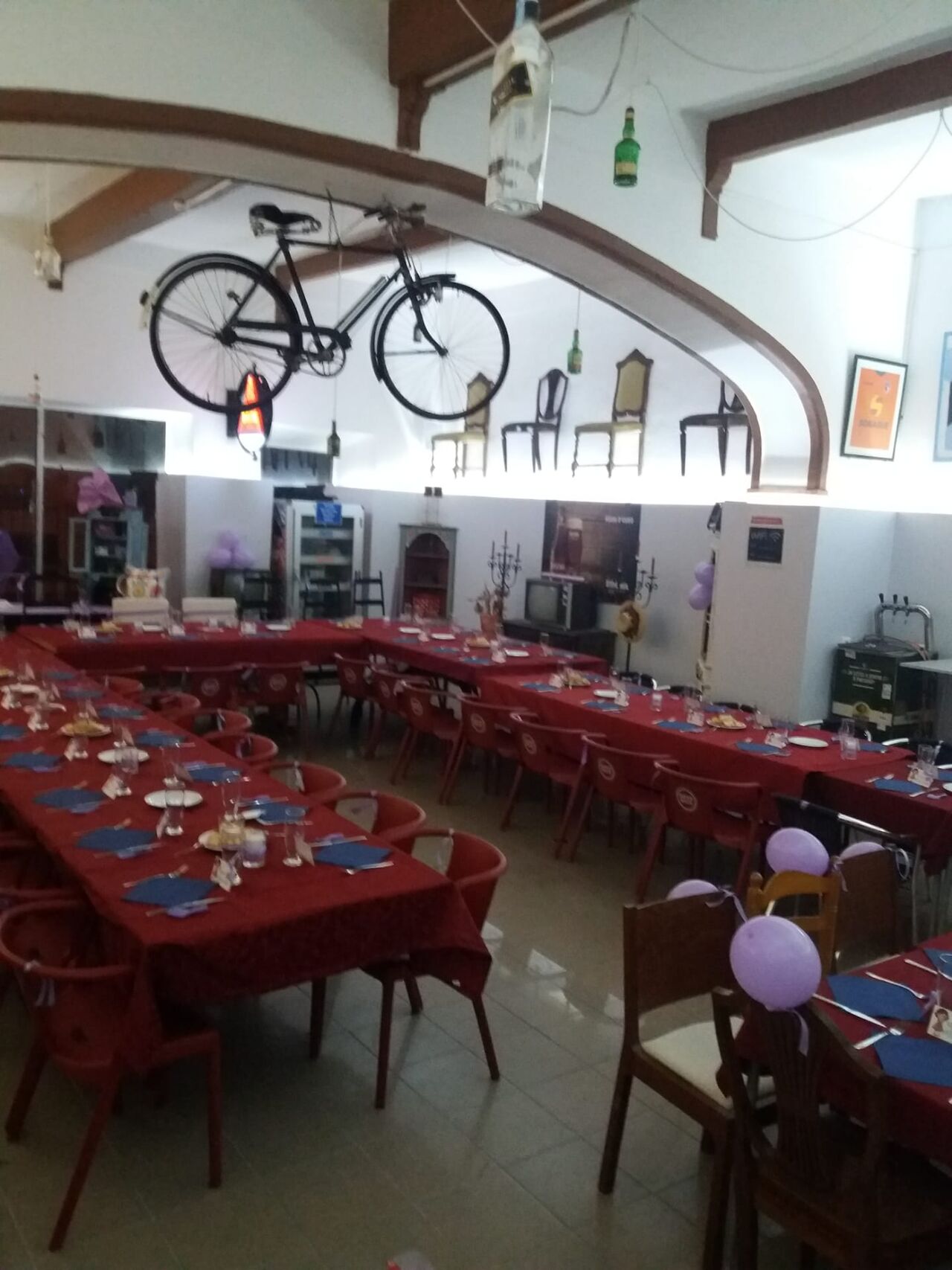 Sala de jantar de grupos