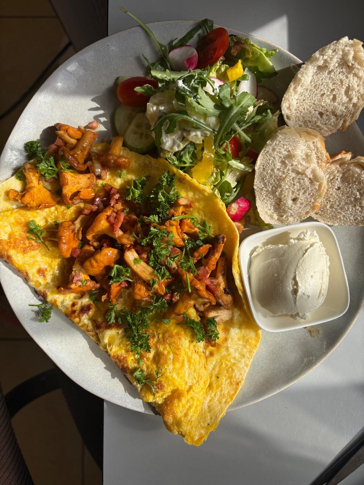 Pfifferling Omelette