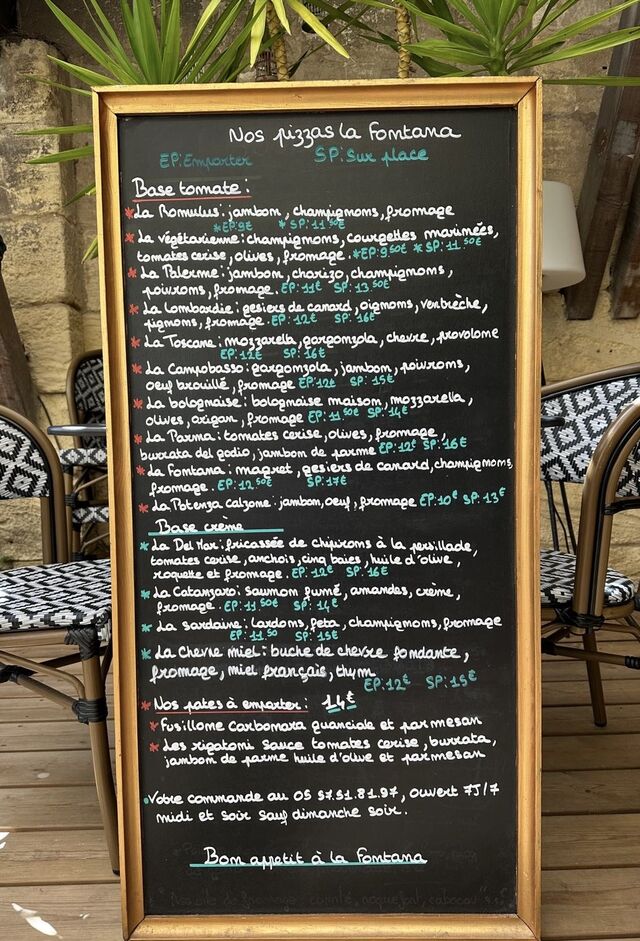 LES PIZZAS ET LES PATES A EMPORTER AU 0557518197