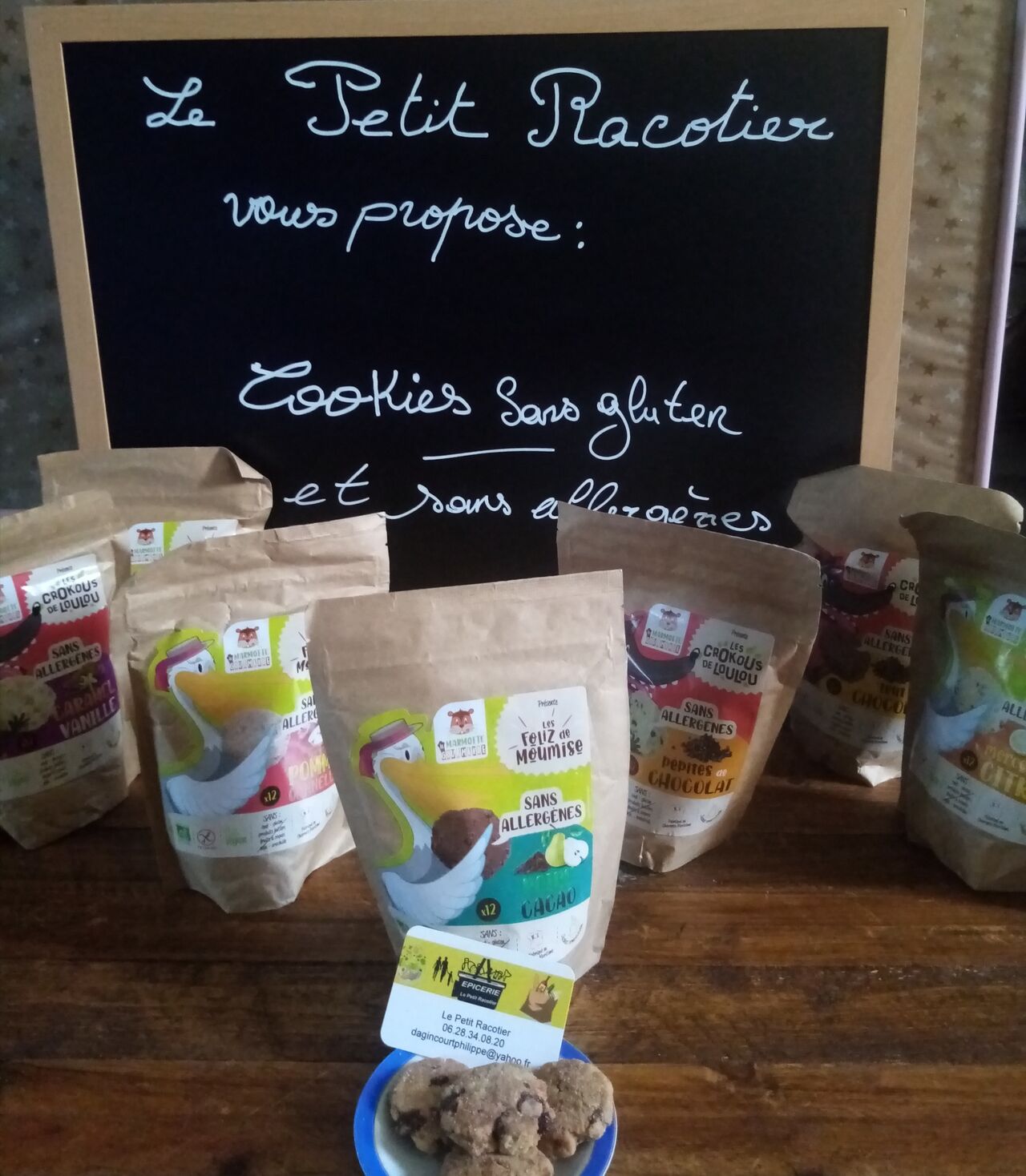 La Marmotte Gourmande vous propose une gamme de cookies sans allergènes. Laissez-vous surprendre par leur qualité et leur goût.