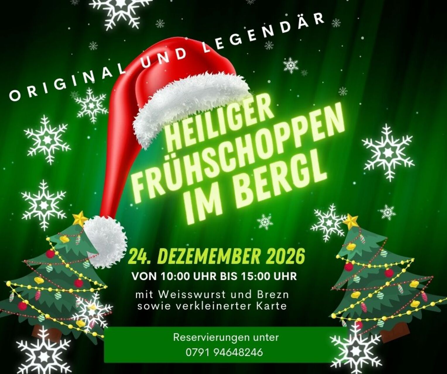 Heiliger Frühschoppen am 24.12.2026