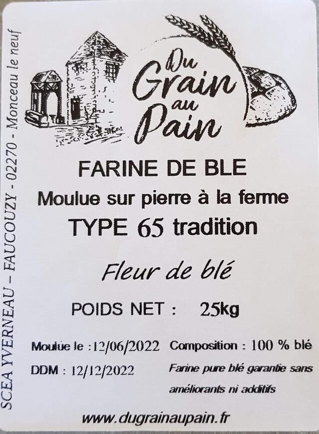 Pâte avec Farine Bio