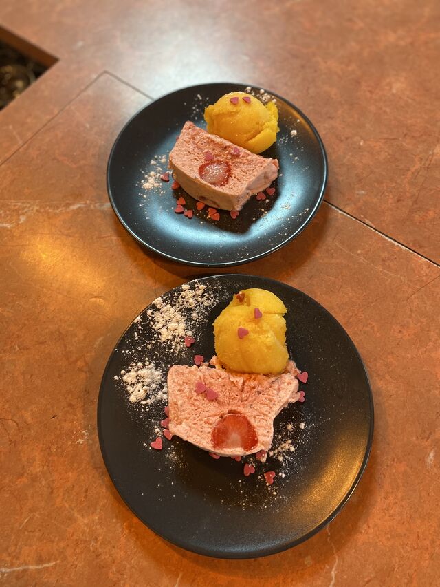 Terrine de Fraises fraîches glacées