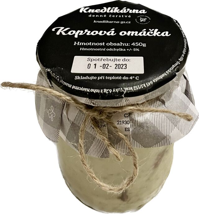 Koprová omáčka / 450g / 165,-Kč
