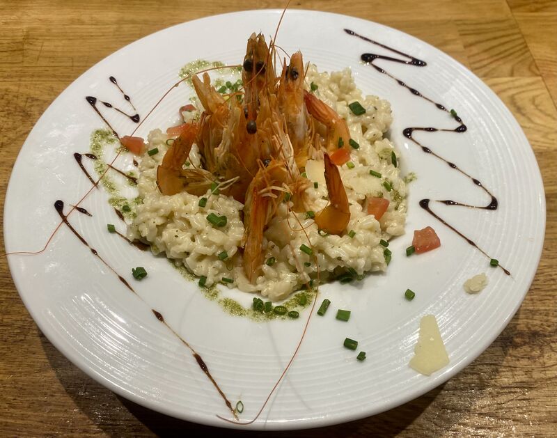 Risotto crémeux aux crevettes