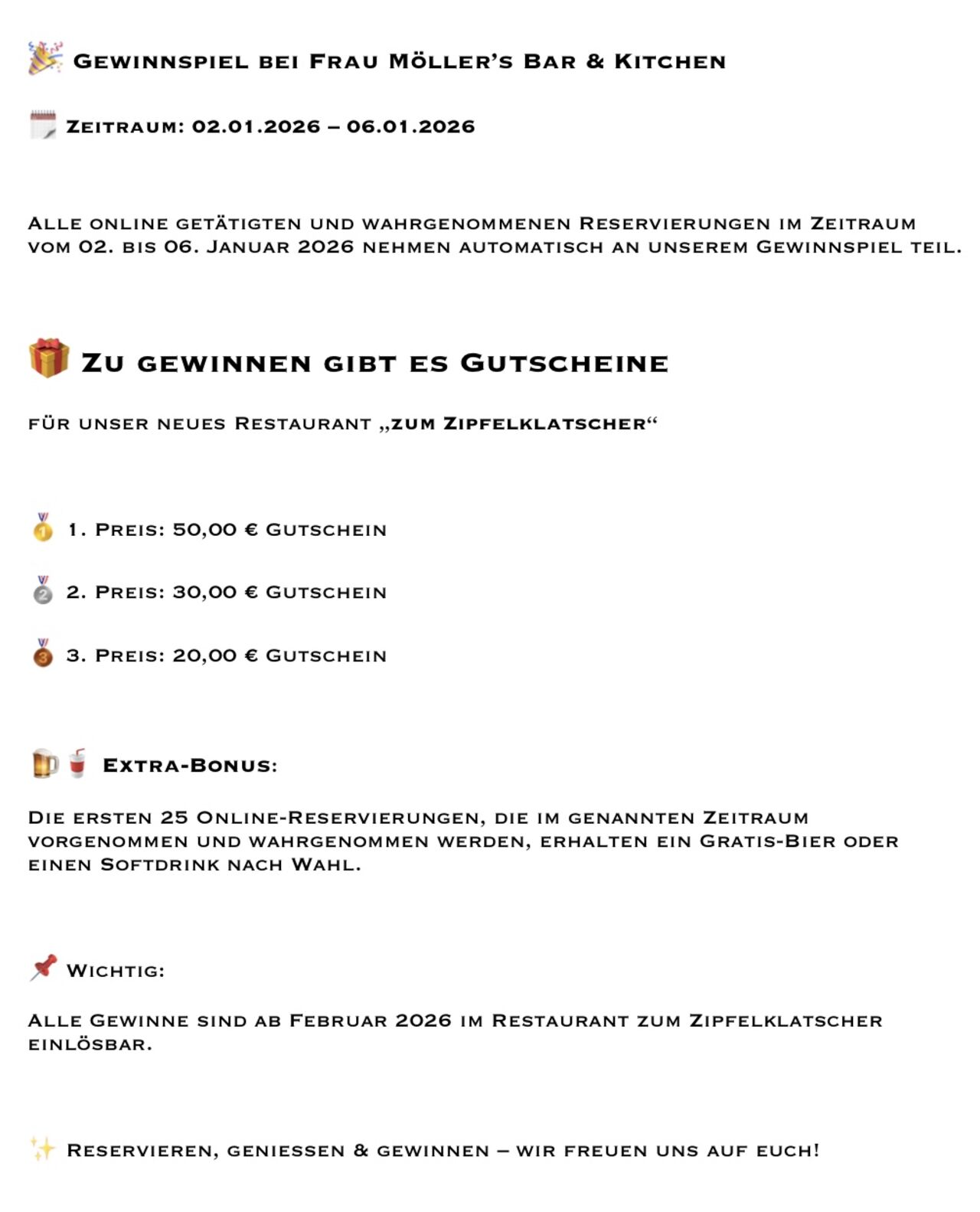 Gewinnspiel