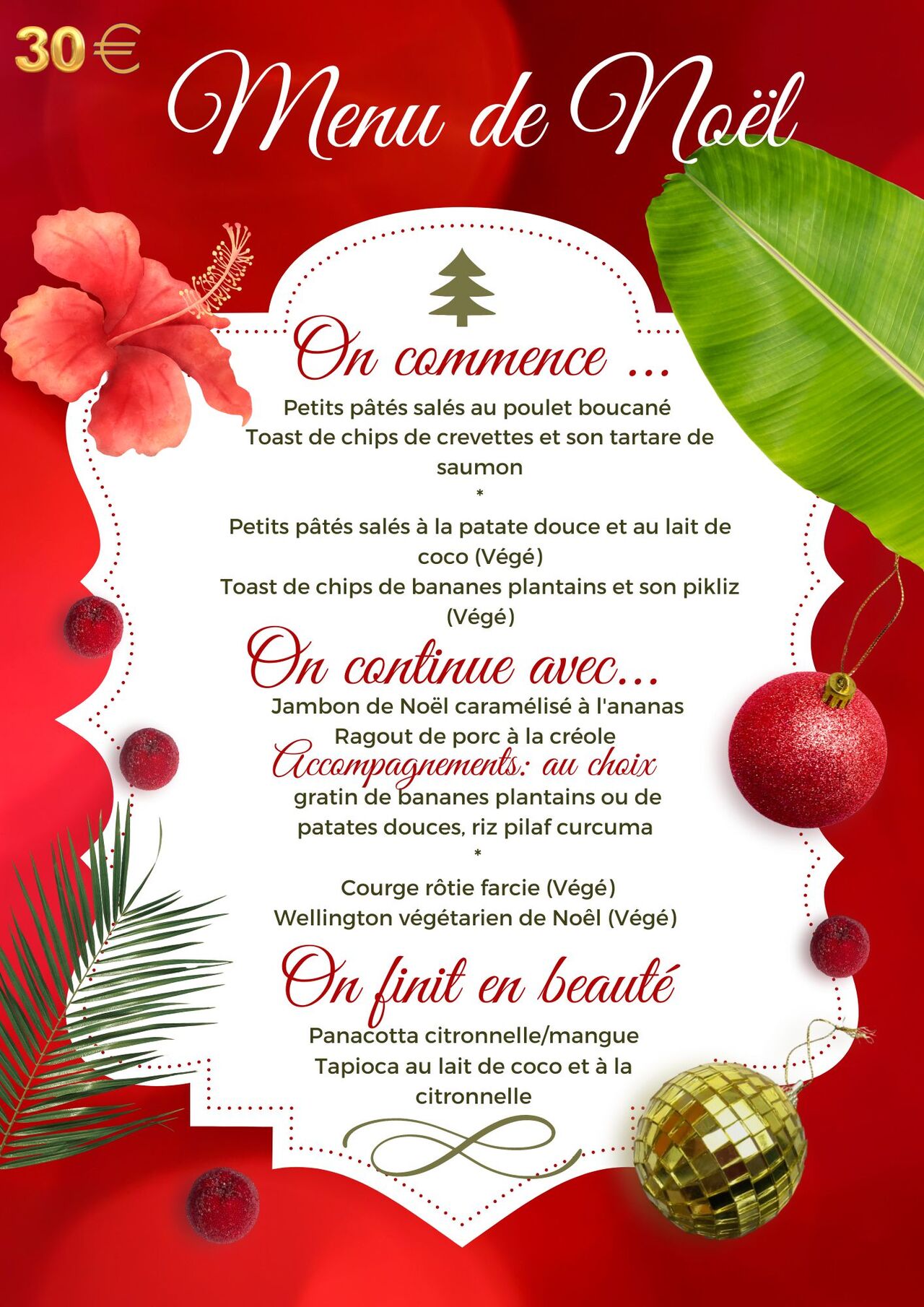 MENU TRAITEUR FÊTES