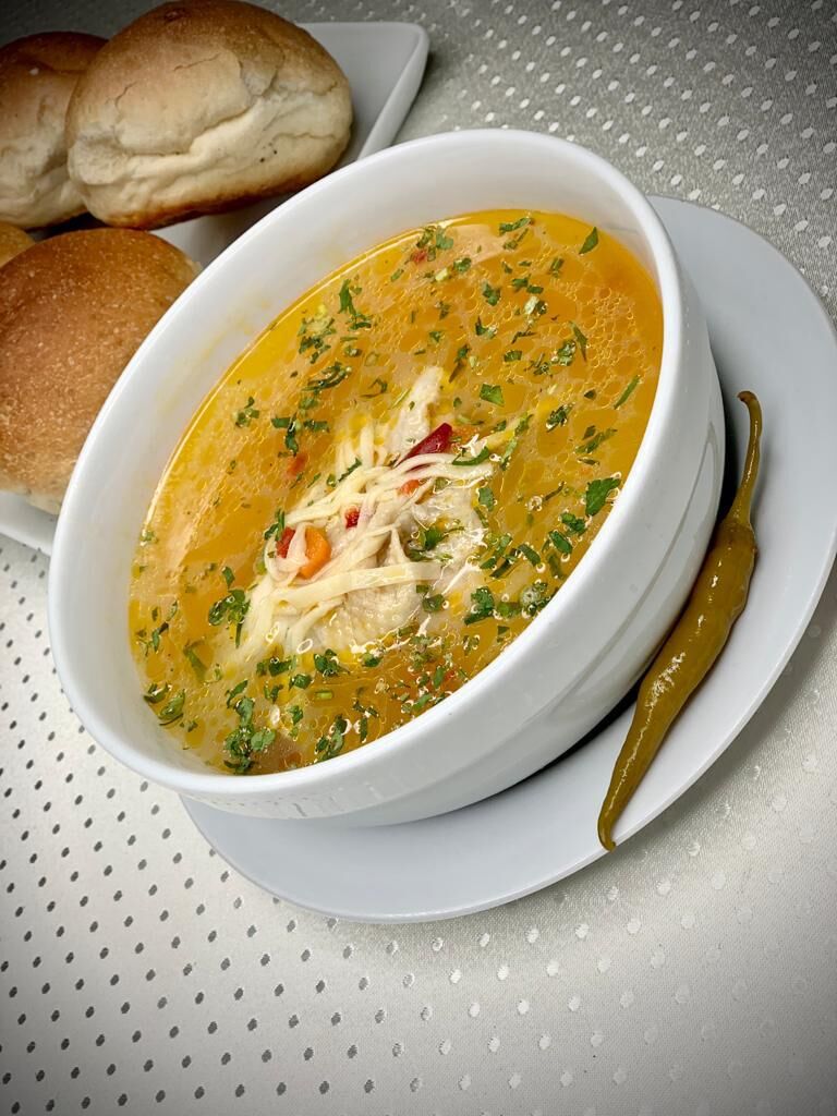 Supa de pui cu teitei de casa 