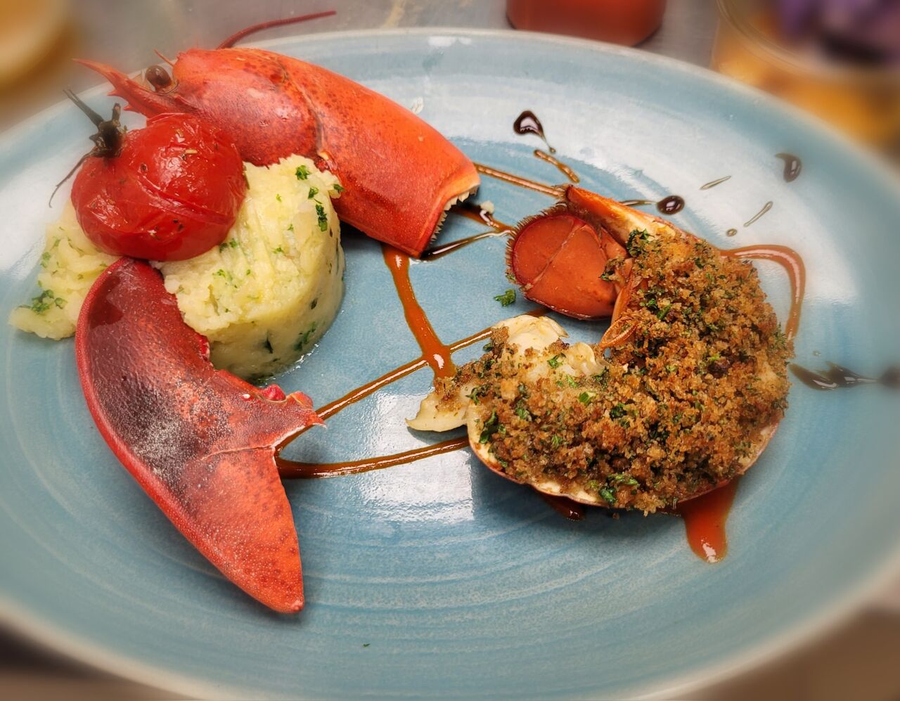 Homard gratiné