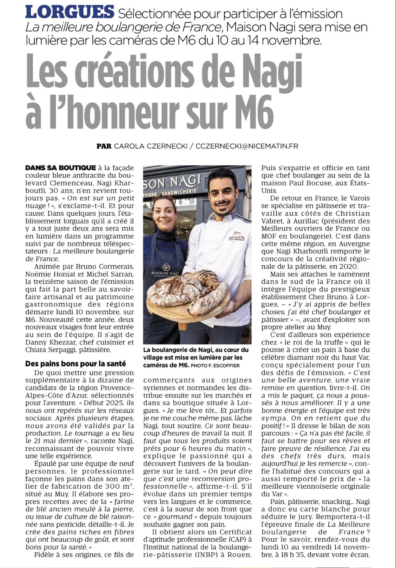 Meilleur Boulangerie de France M6