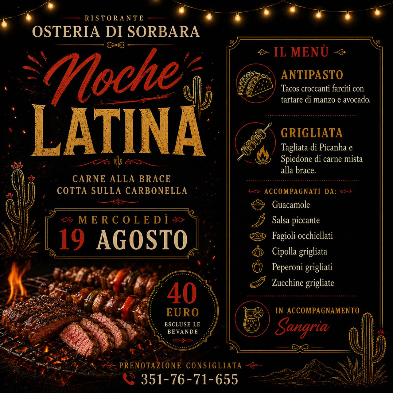 SERATE A TEMA ESTATE 2026-NOCHE LATINA- 19 AGOSTO
