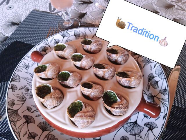 Escargots en coquilles à la persillade 8,50 € la douzaine