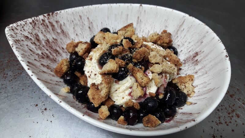 Crumble mirtilles des Pyrénées