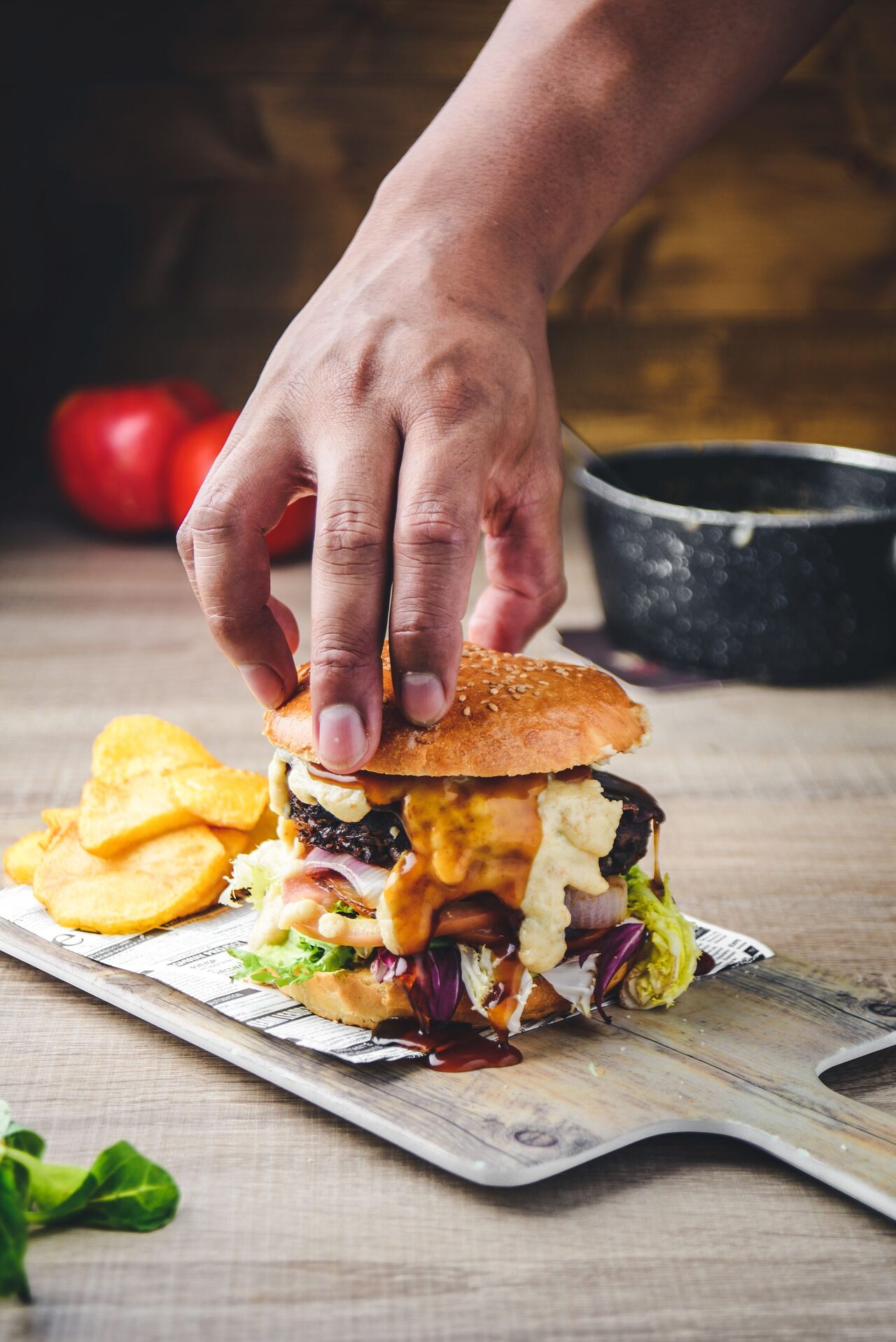Hamburguesa de rabo de toro