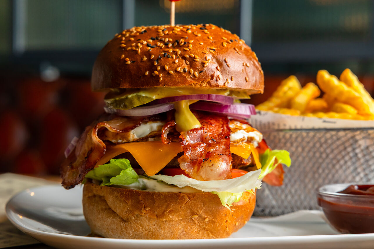 Pravý hovädzí burger