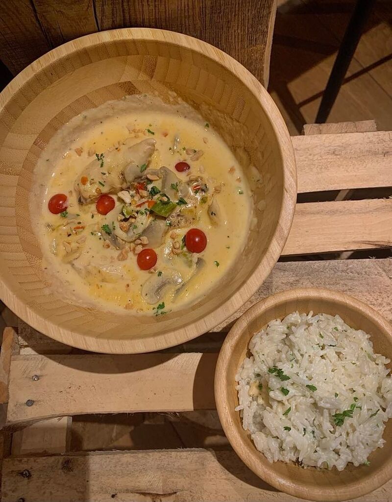 Poulet à la Thai/Crème Chilli Coco/ Cacahuète