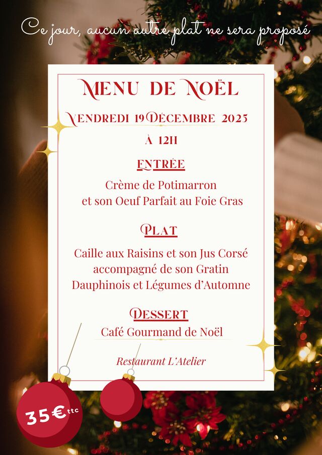 Menu de Noël